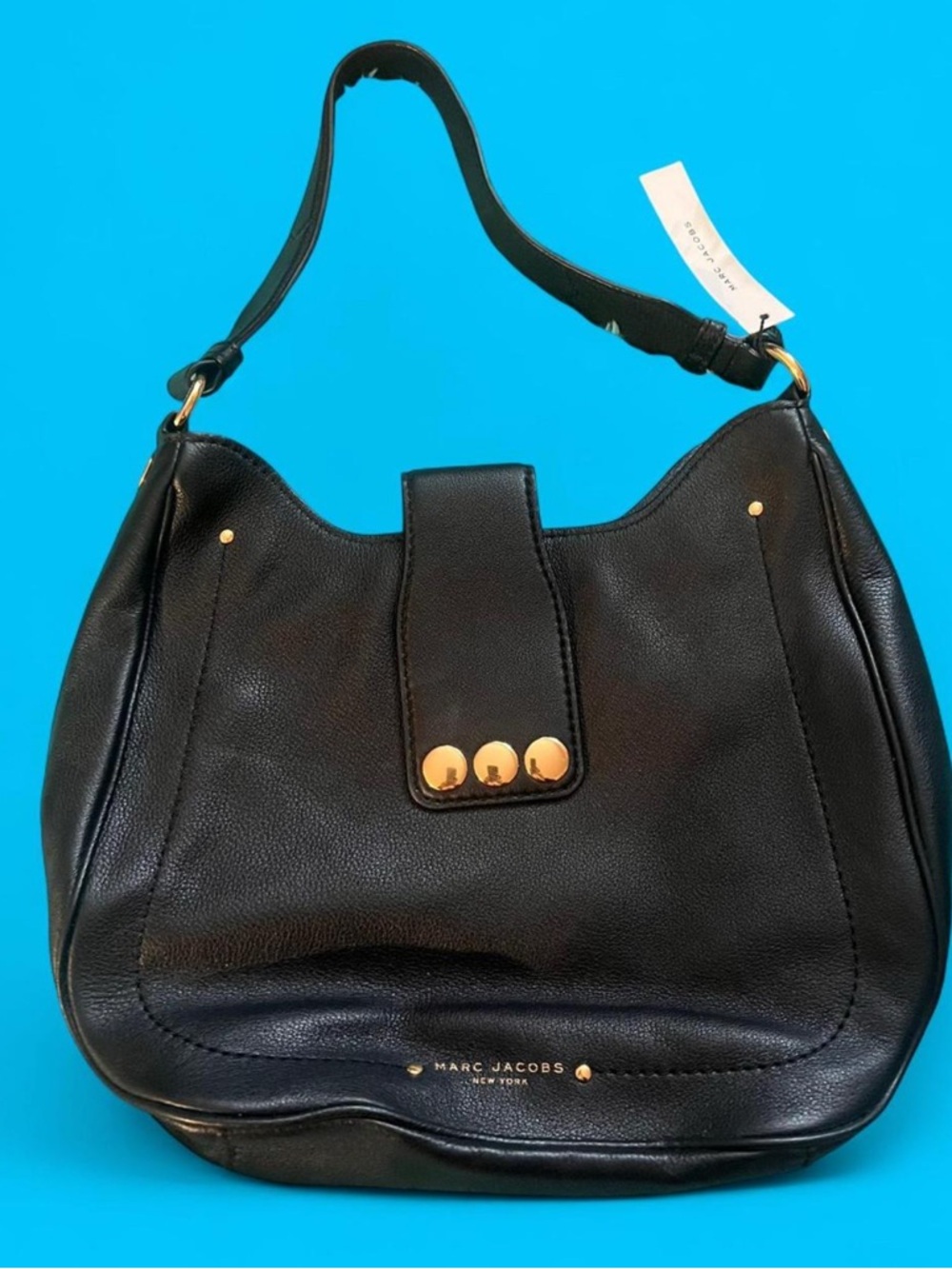 Marc Jacobs Black Leather Shoulder Bag NWT